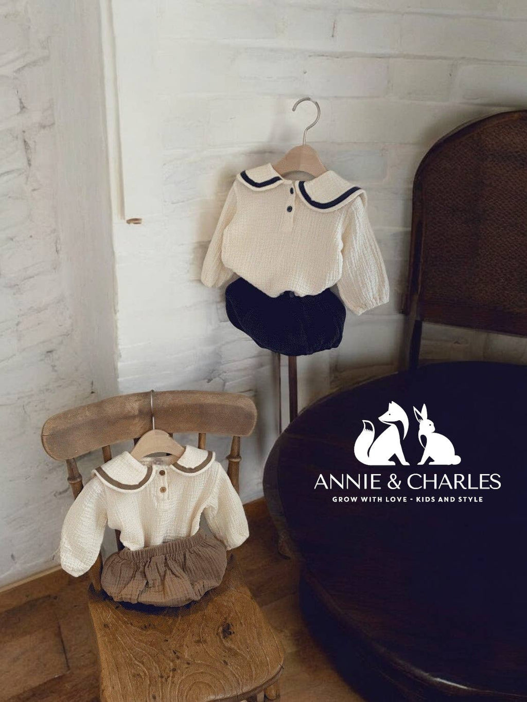 Completo in mussola con camicia e culotte