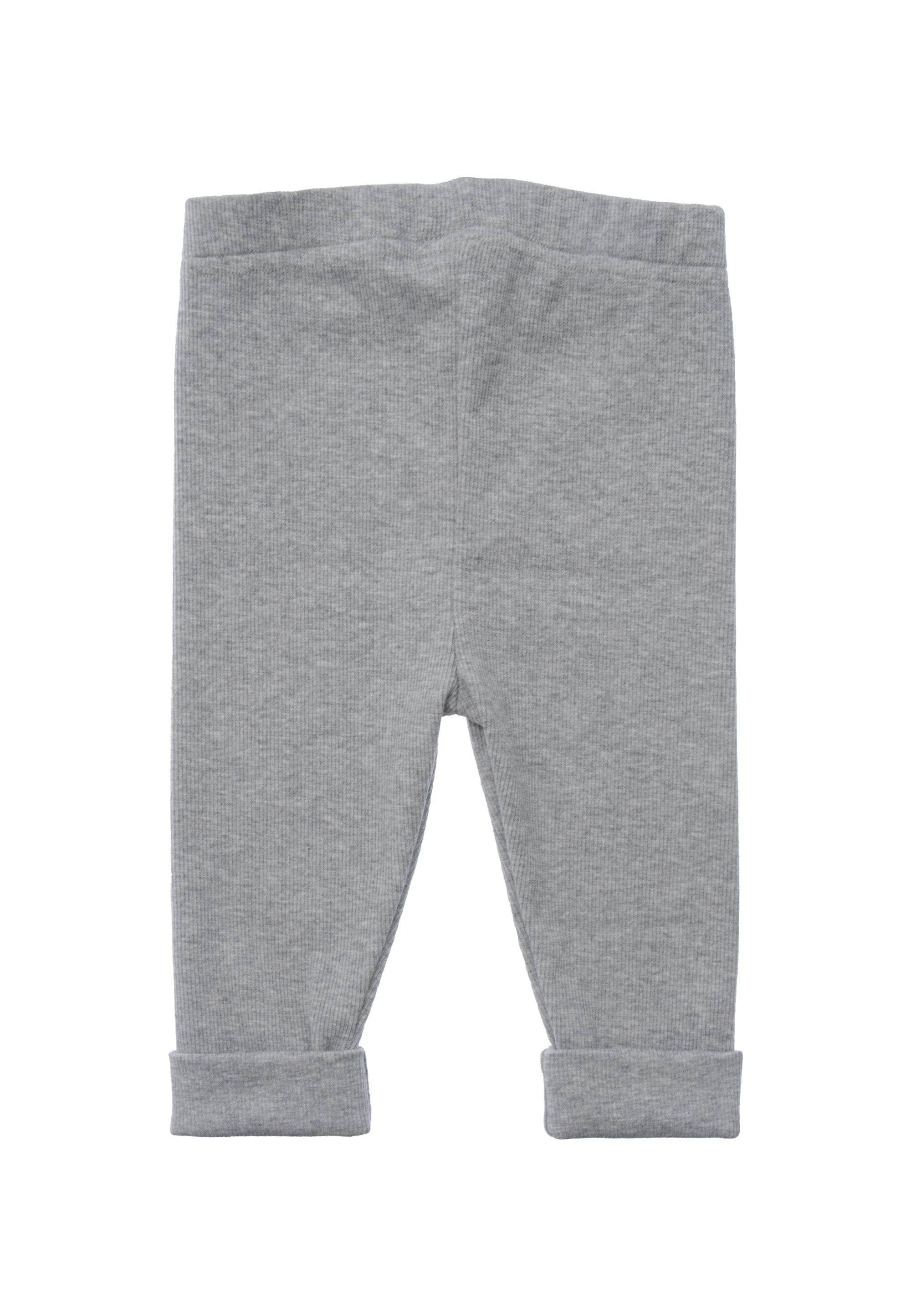 Leggings in cotone a costine