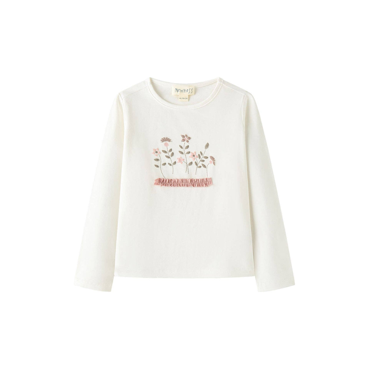 T-shirt in maglia, collo rotondo, M/L, stampa, 3-9Y, JGI66759