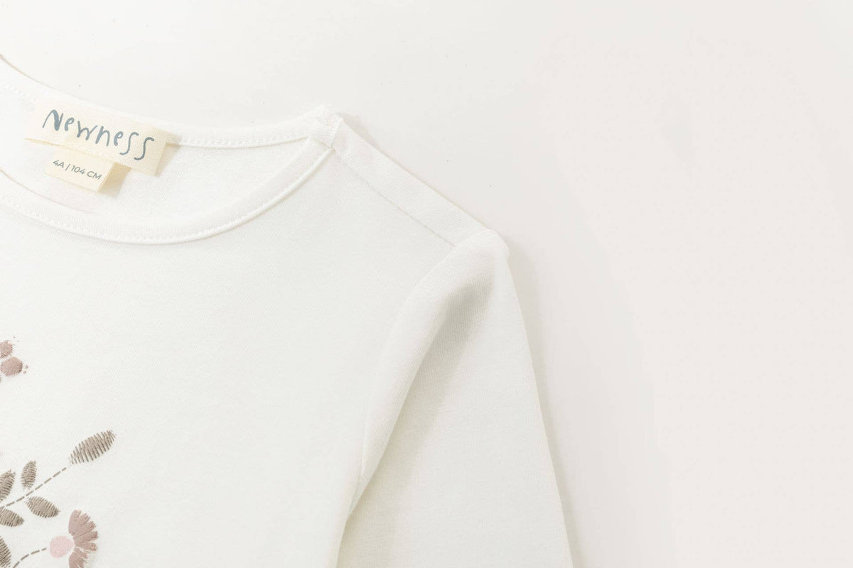 T-shirt in maglia, collo rotondo, M/L, stampa, 3-9Y, JGI66759