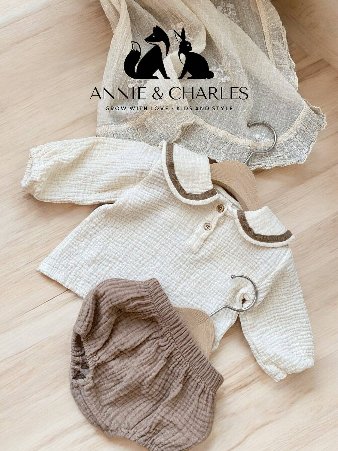 Completo in mussola con camicia e culotte