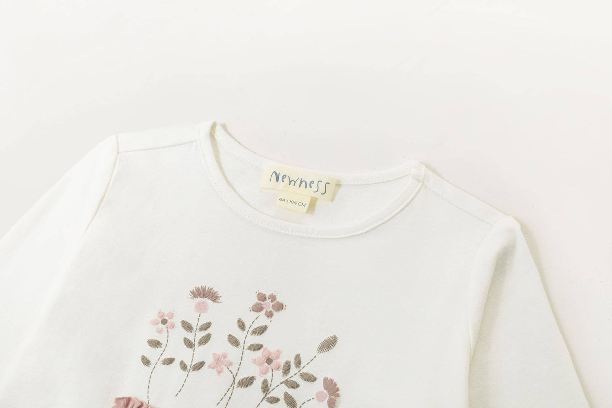 T-shirt in maglia, collo rotondo, M/L, stampa, 3-9Y, JGI66759