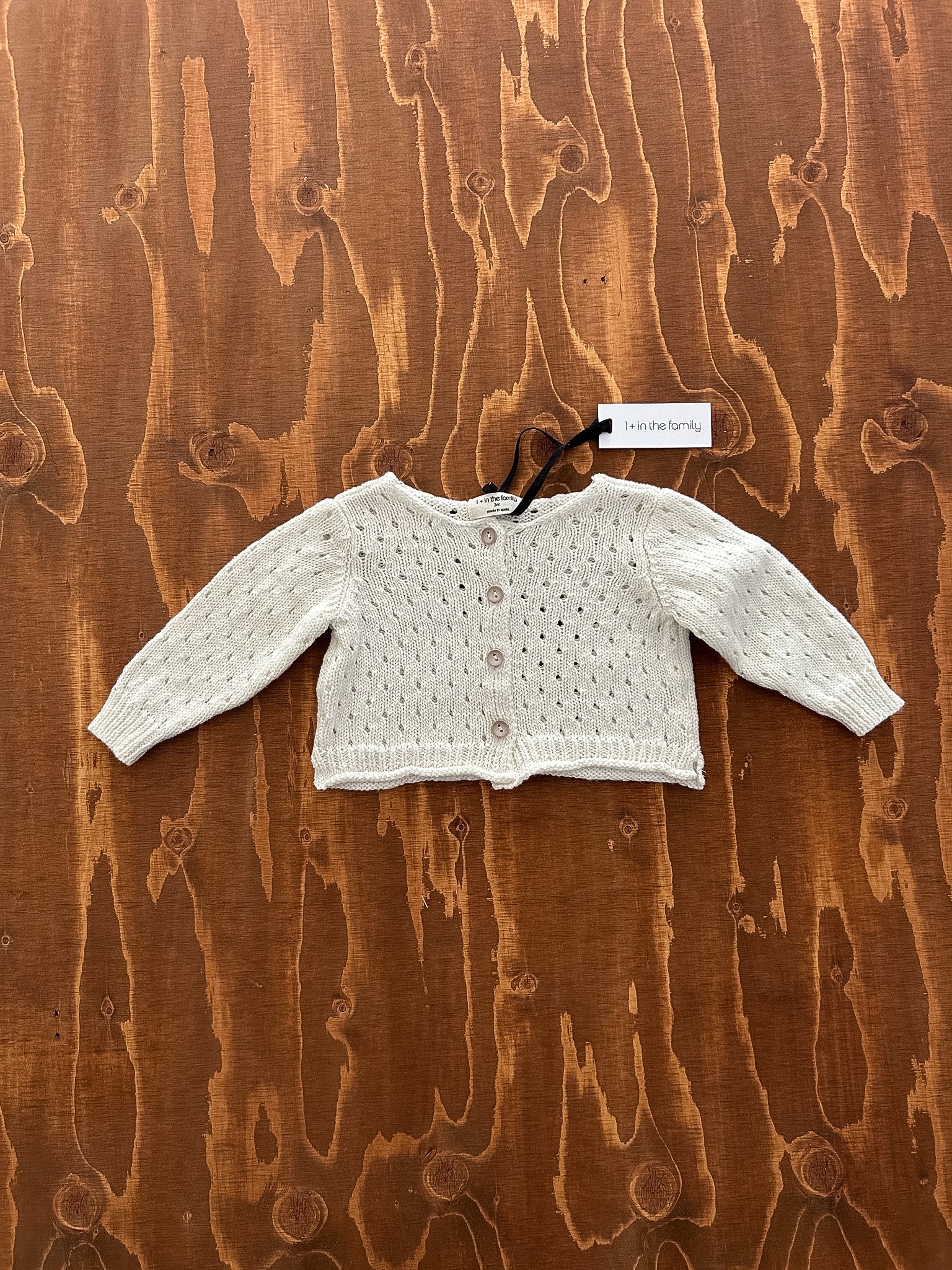 Cardigan traforato da bambina