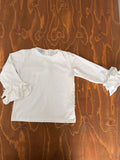 Maglia bianca con ruches