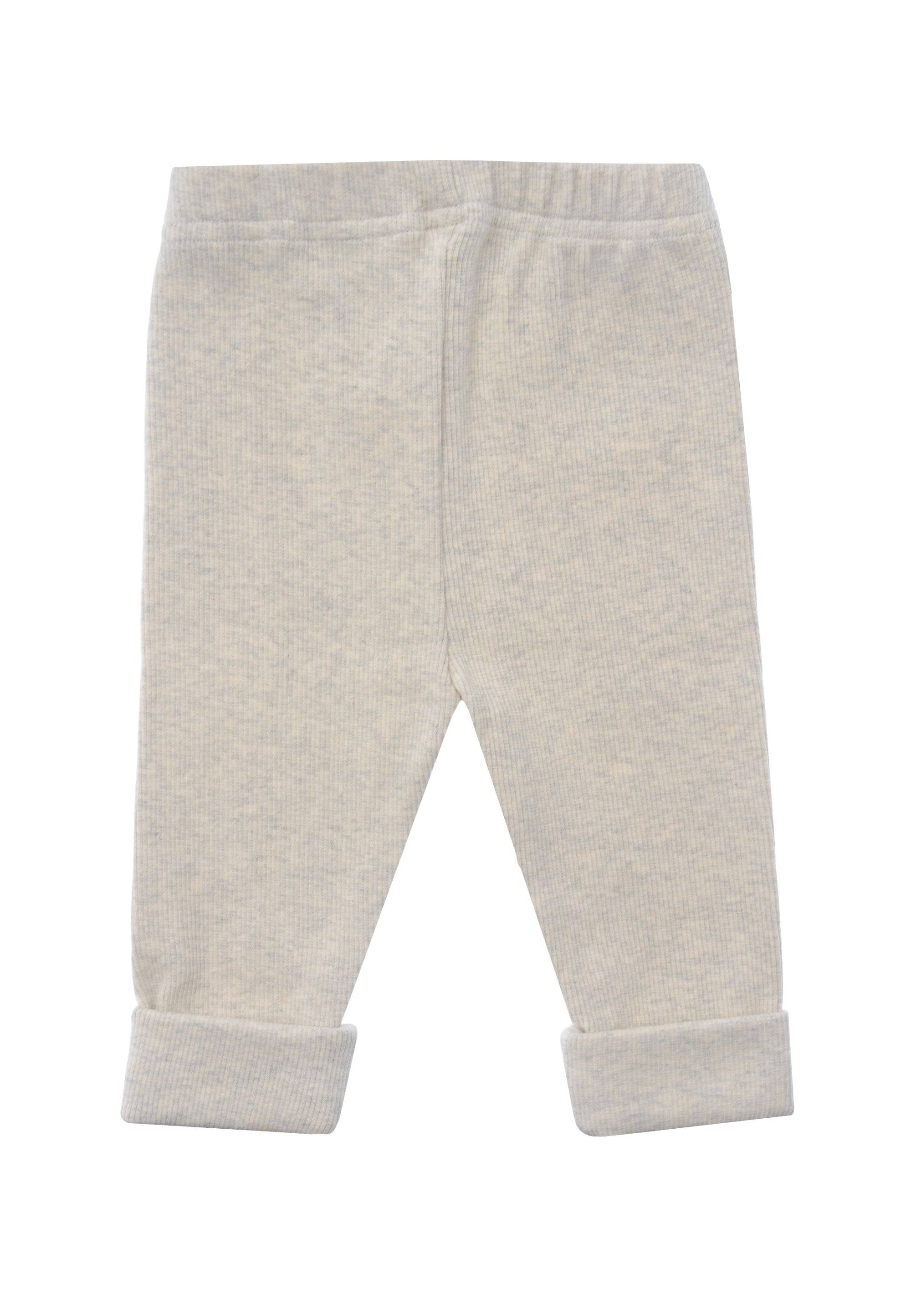 Leggings in cotone a costine