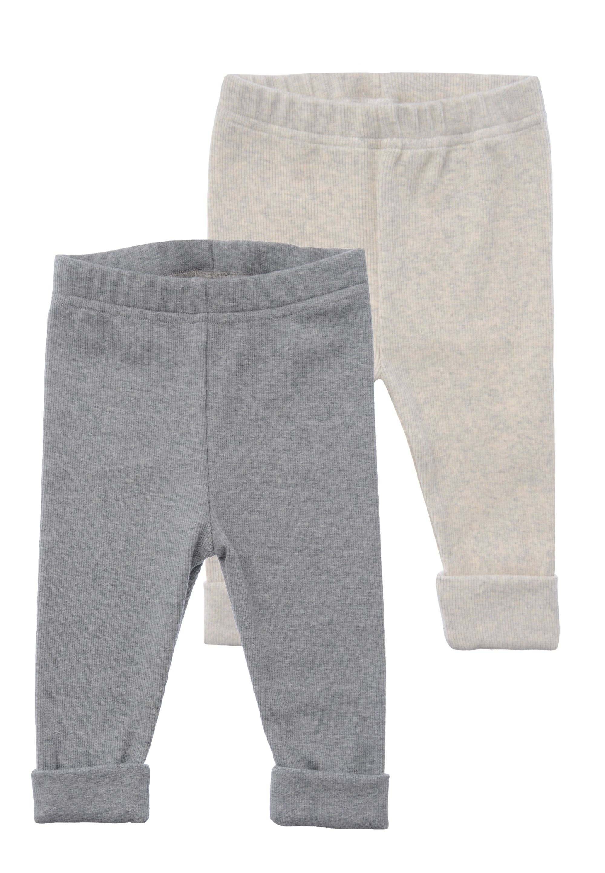 Leggings in cotone a costine