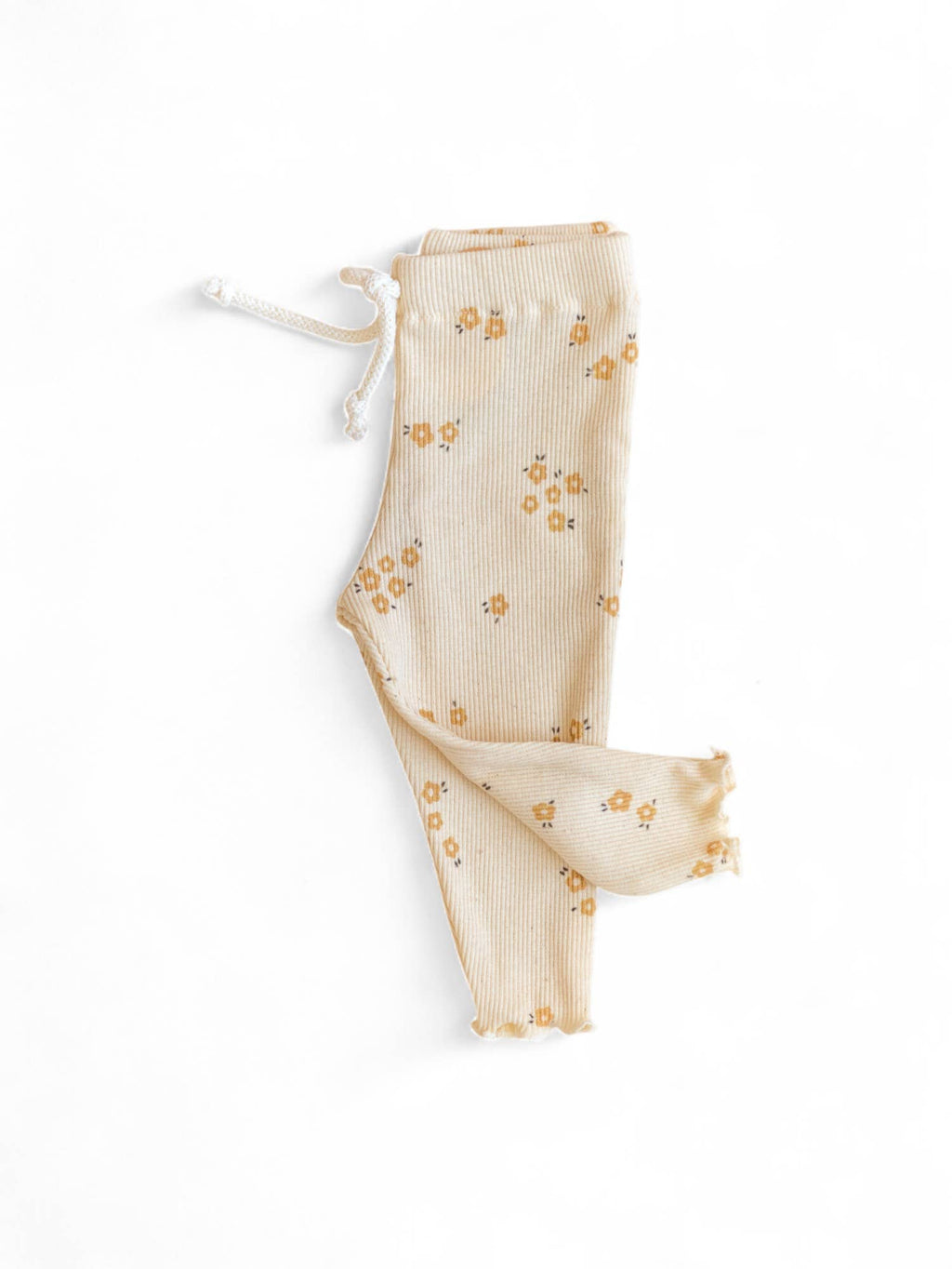 Leggings in cotone a costine
