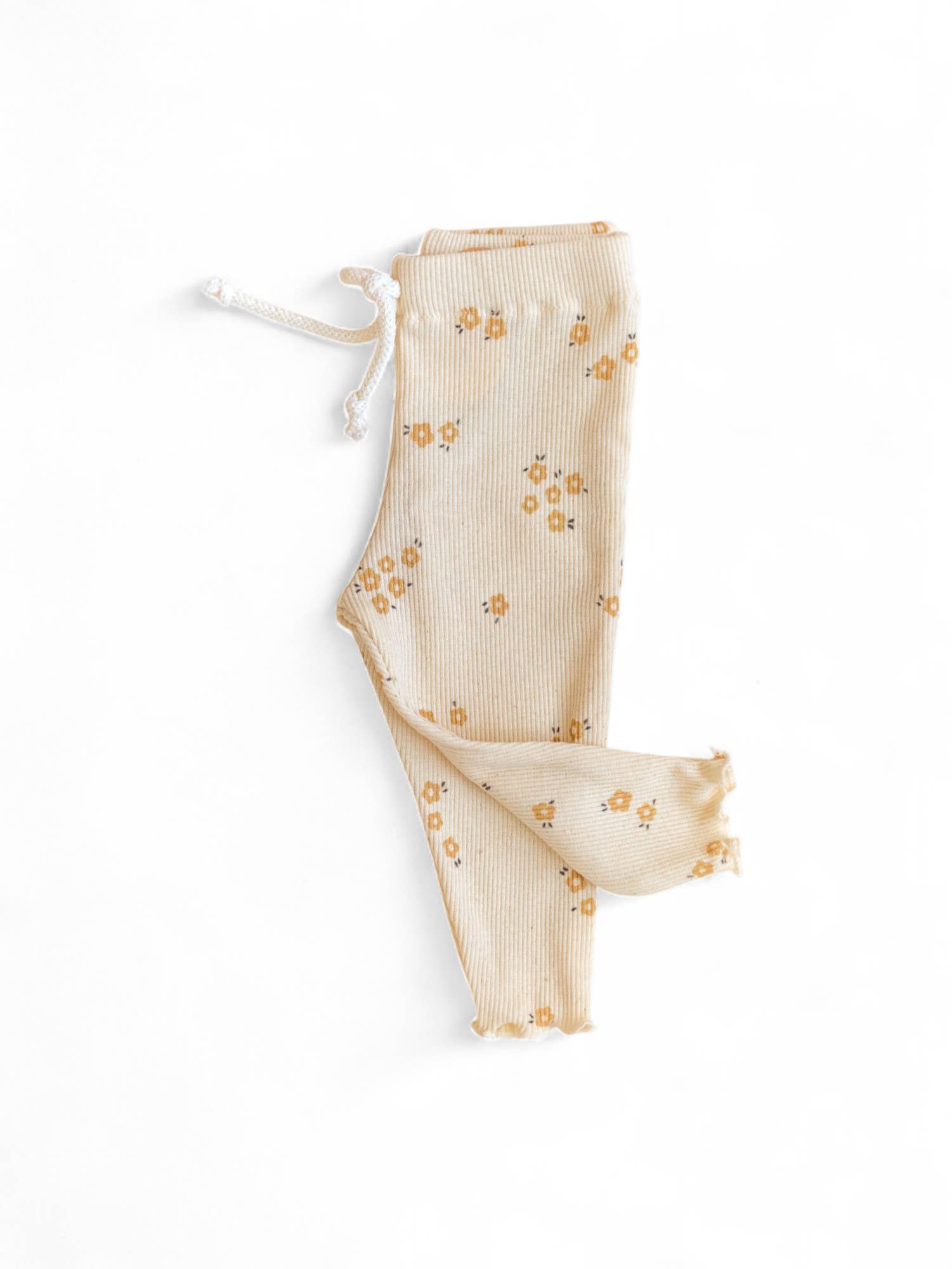 Leggings in cotone a costine