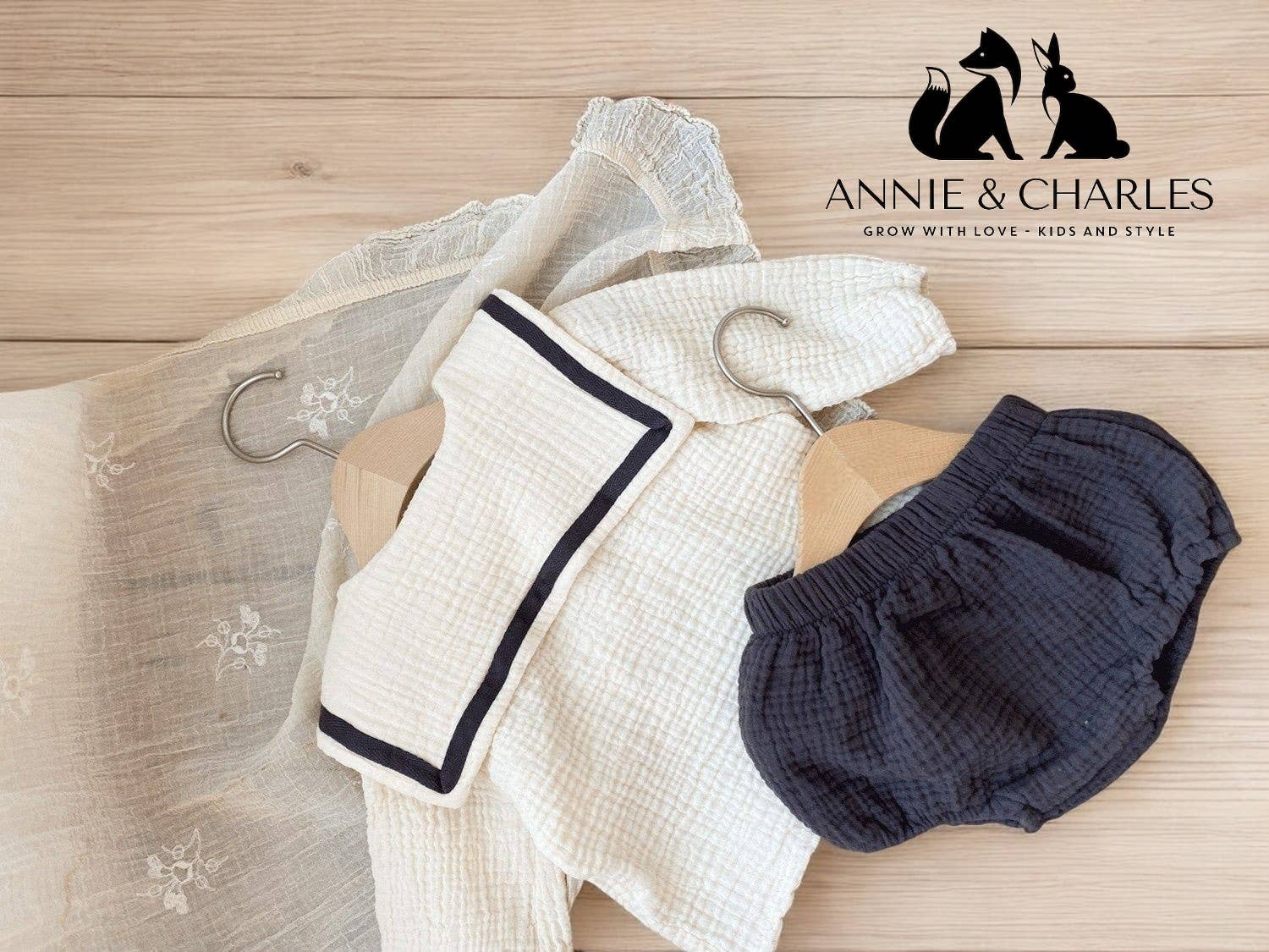 Completo in mussola con camicia e culotte