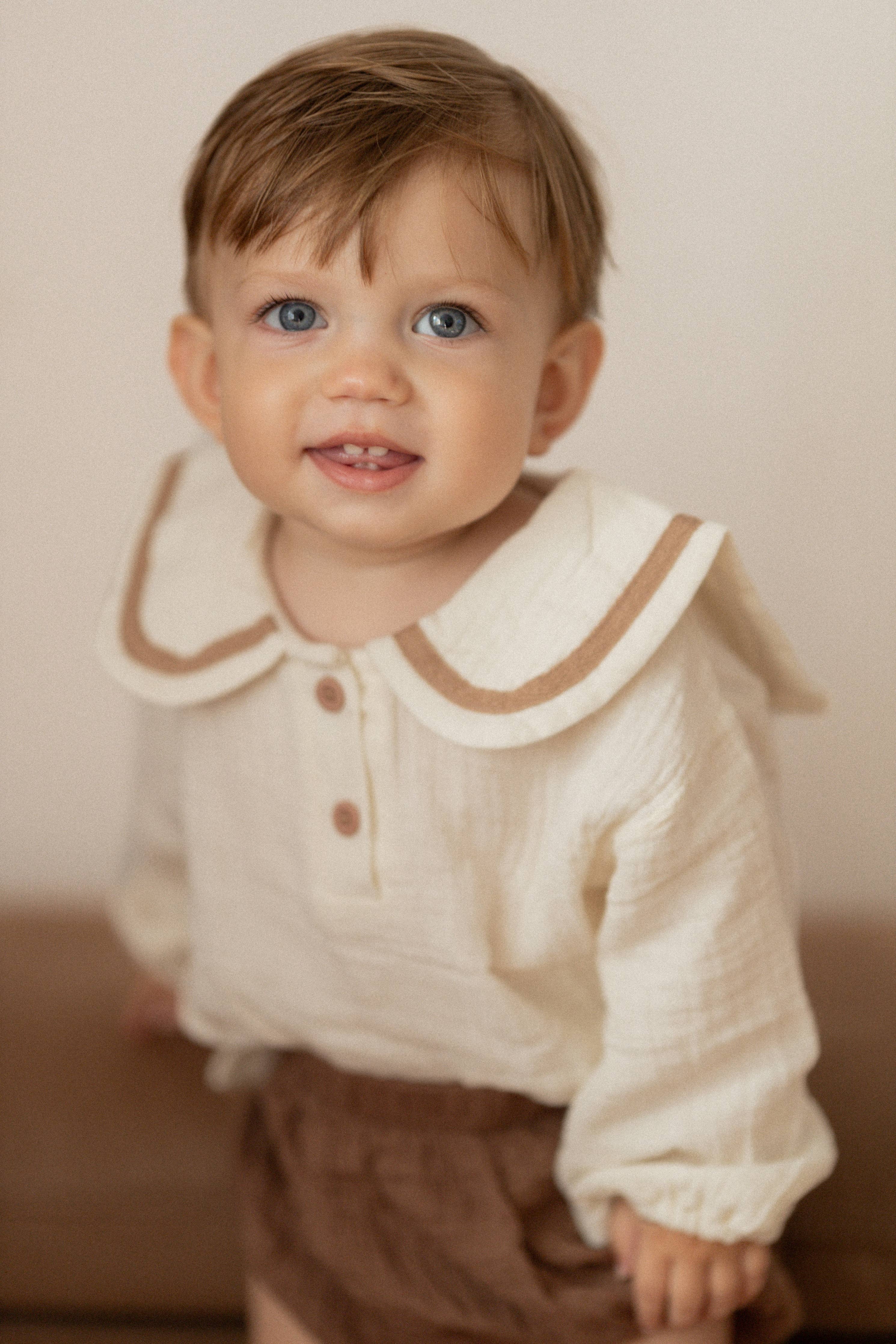 Completo in mussola con camicia e culotte